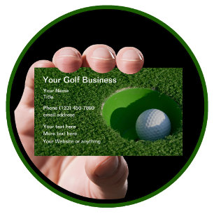 Golf Business Cards Moderne abgerundete Ecken Visitenkarte