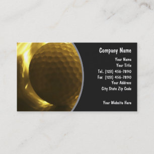 Golf Business Cards Visitenkarte