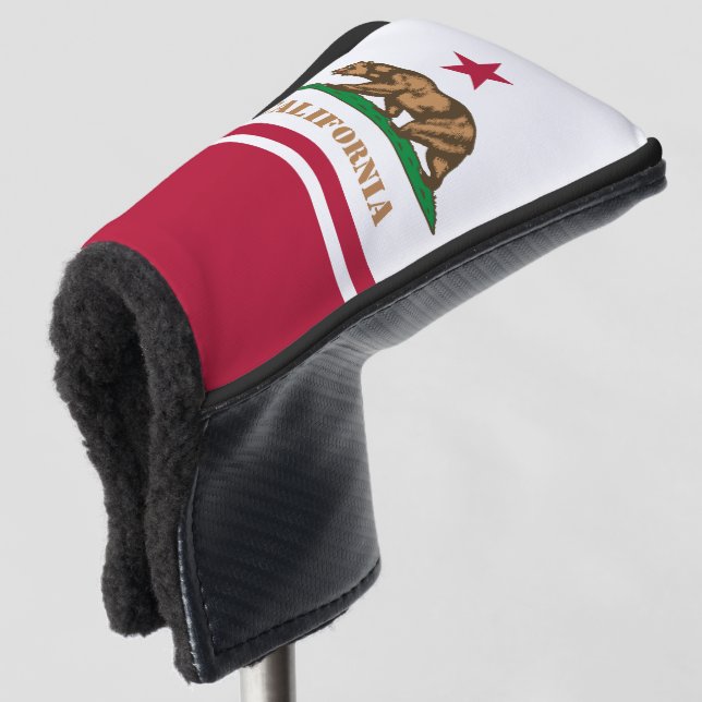 Golf California & Flag USA / Golf Clubs Covers Headcover (3/4 Vorderseite)