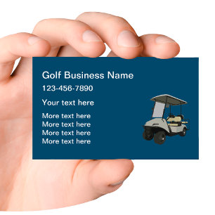Golf Car Thema Business Cards Tenmplate Visitenkarte