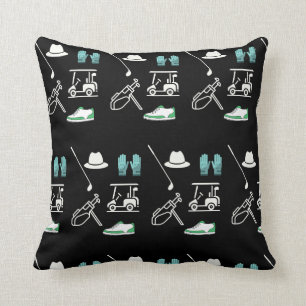 Golf Carlhut Handschuh Eisen Schuh Golfer auf schw Kissen