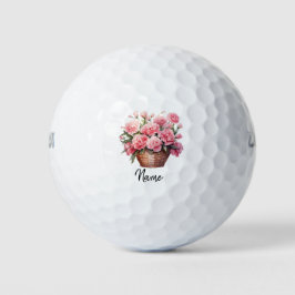 Golf Carnation Blume für Golf Mama Muttertag Golfball
