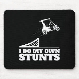 Golf Cart Accident I Do My Own Stunts Fun Present  Mousepad
