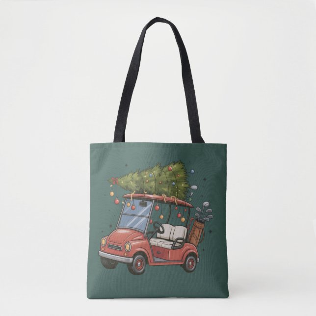 Golf Cart Christmas Tree Golf Lover Gift (Vorderseite)