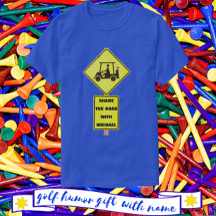 Golf Cart Driver mit Name T-Shirt