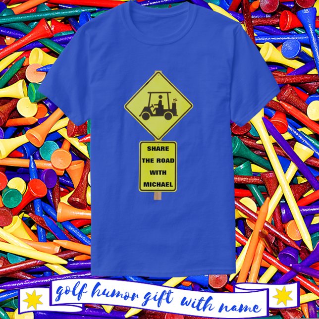 Golf Cart Driver mit Name T-Shirt (Great gift for the golfer enthusiast.)