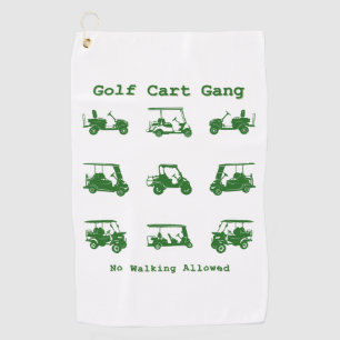 Golf Cart Gang Funny Golf Lover Geschenk Golfhandtuch