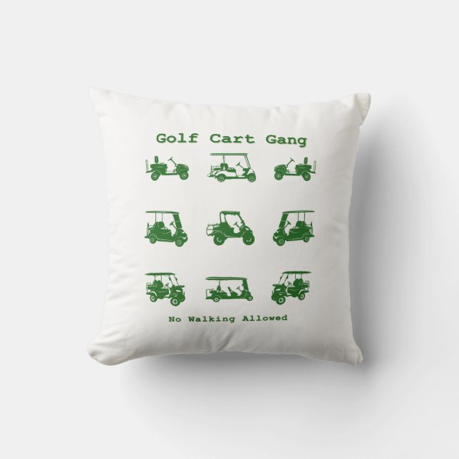 Golf Cart Gang Funny Golf Lover Geschenk Kissen