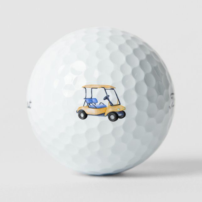 Golf Cart Golf Balls Golfball (Vorderseite)