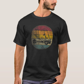 Golf Cart Golfing Geschenk Retro Style Vintager 70 T-Shirt