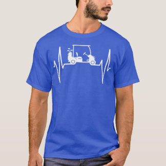 Golf Cart Heartbeat T-Shirt