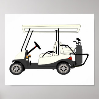 Golf Cart Kids Dekorationsdruckplakat Poster