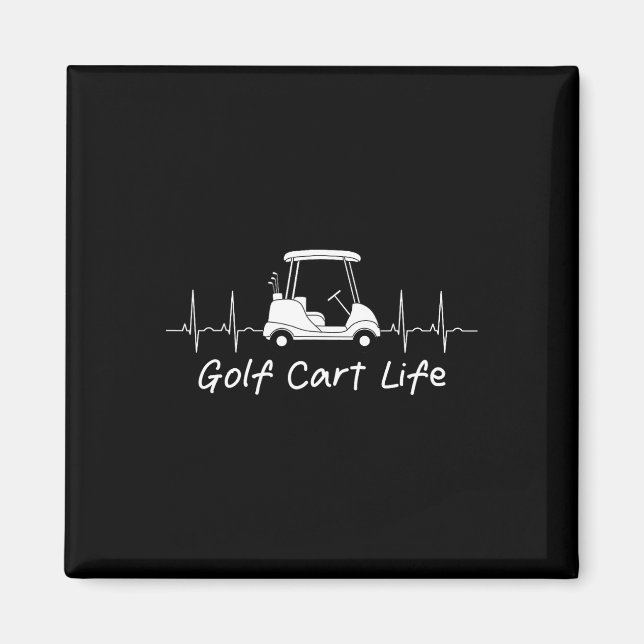 Golf Cart Life Funny Joke Parody Golfspielen Golfe Magnet (Vorne)