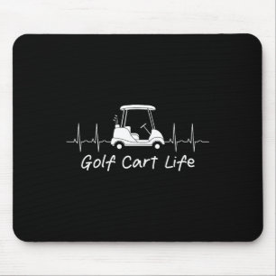 Golf Cart Life Funny Joke Parody Golfspielen Golfe Mousepad
