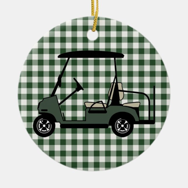 Golf Cart Ornament (Vorne)