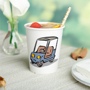Golf Cart Pappbecher