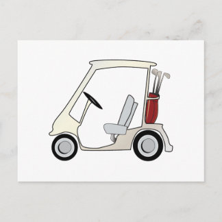 Golf_cart Postkarte
