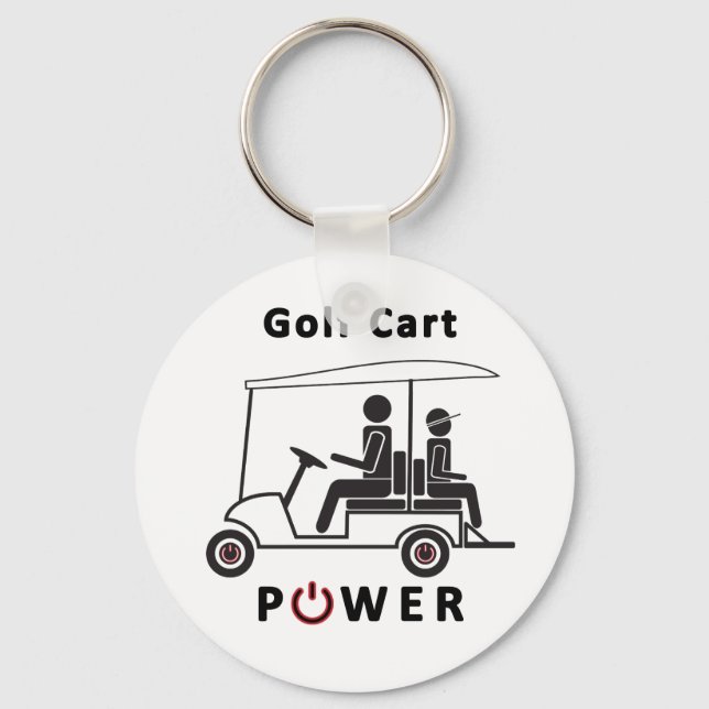 Golf Cart Power Schlüsselanhänger (Vorderseite)