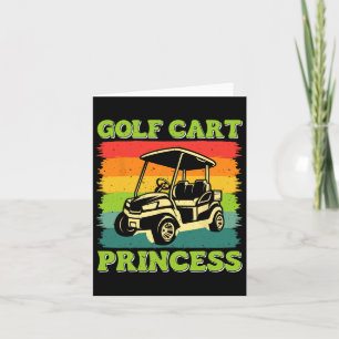 Golf Cart Princess Golf Sport Player Golfer Karte