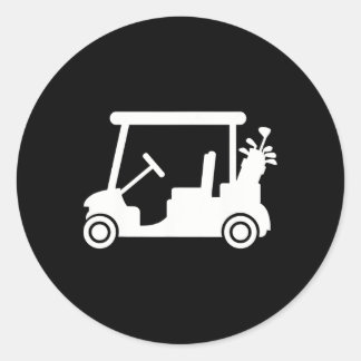 Golf Cart Runder Aufkleber