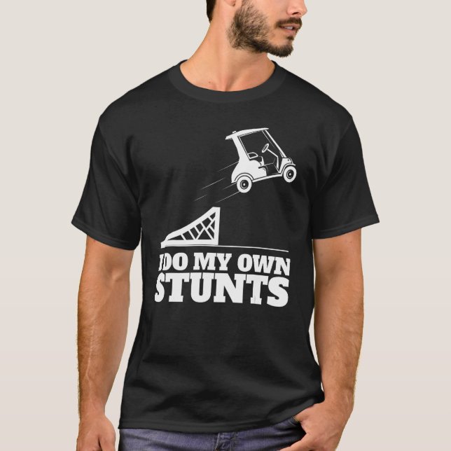 Golf Cart Unfall Ich tue meinen eigenen Stunts Spa T-Shirt (Vorderseite)