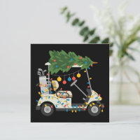 Golf Cart Weihnachtsbaum Lichter Xmas Sport Golfer