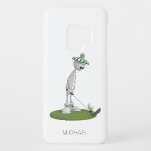 Golf Cartoon T-Shirt Personalisierter Name   Golf Case-Mate Samsung Galaxy S9 Hülle