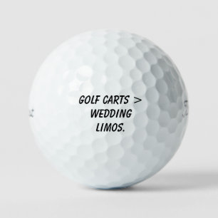 'Golf Carts > Hochzeitslimousinen' Lustiges Hochze Golfball