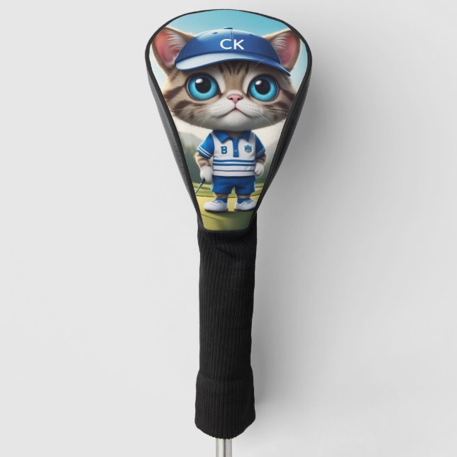 Golf Cat alias Cool Kitty Personal Golf Headcover (Vorderseite)
