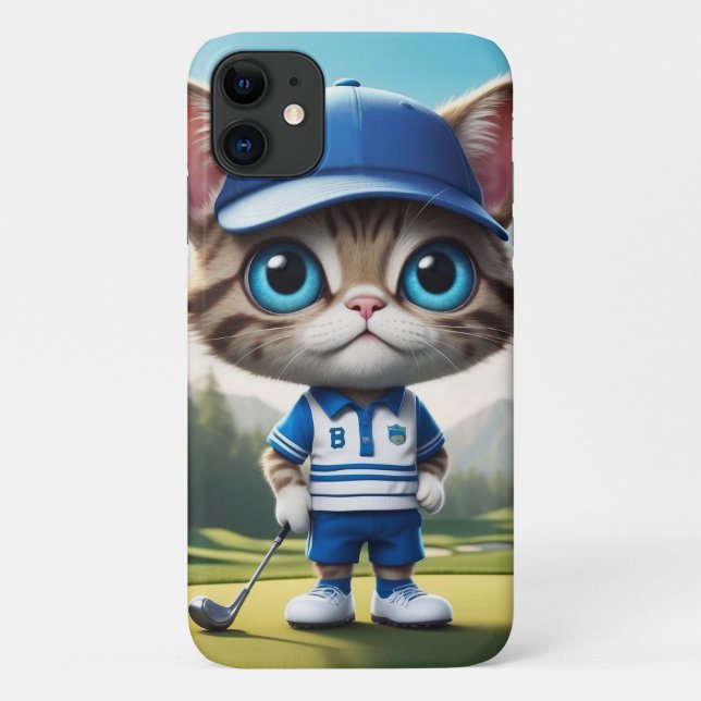 Golf Cat Case-Mate iPhone Hülle (Rückseite)