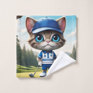 Golf Cat Waschlappen