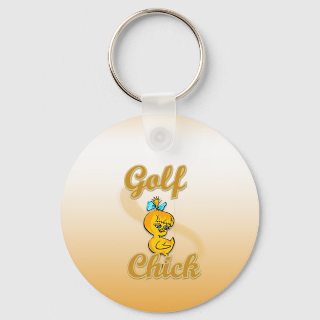 Golf Chick Schlüsselanhänger (Vorderseite)