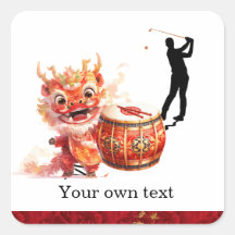 Golf-Chinesisch-ThemenGolf-Party Einladungen