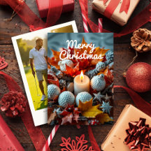 Golf Christmas Candle ・ Foto