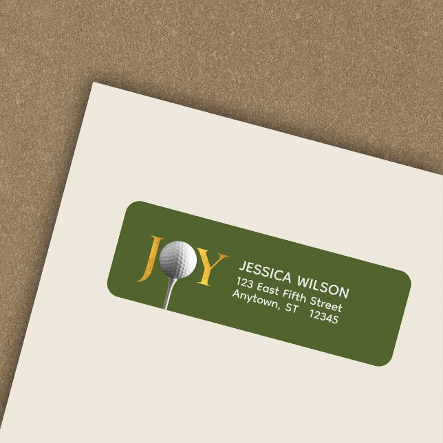 Golf Christmas Joy Rücksendeadresse (Von Creator hochgeladen)