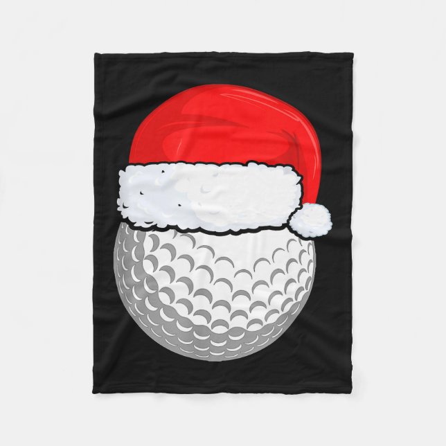 Golf Christmas Pajama Shirt, Men Women Kids  Fleecedecke (Vorderseite)