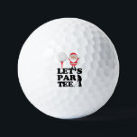 Golf Christmas Par T-Shirt mit dem Santa Claus Gol Golfball<br><div class="desc">Golf Christmas Par T-Shirt mit dem Santa Claus Golfer</div>