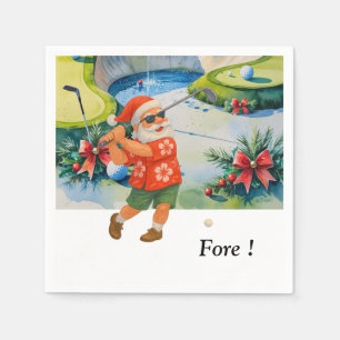 Golf Christmas Summer Juli Hawaii Thema Serviette