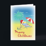 GOLF Christmas Weihnachtsmannmütze Beach Funny Car Karte<br><div class="desc">Funny und cool Golf Frohe Weihnachtskarte mit einer Weihnachtsmannmütze,  Palmen. Original Grußkartendesign von ©Inge Lewis. Große Weihnachtskarte für Vater,  Großvater,  Großmutter oder alle Golfliebhaber. . Weitere passende Artikel finden Sie im ingeinc.com Store.</div>