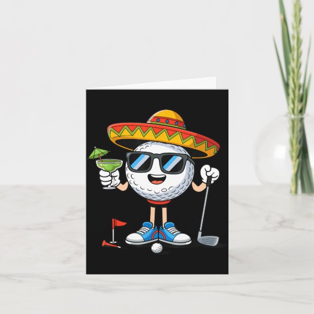 Golf cinco de mayo Golfen  Karte (Vorderseite)