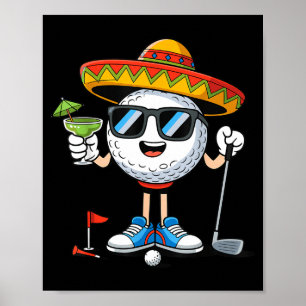 Golf cinco de mayo Golfen Poster