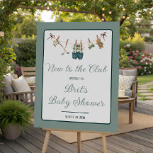 Golf Clothesline, Neu im Club Baby Shower