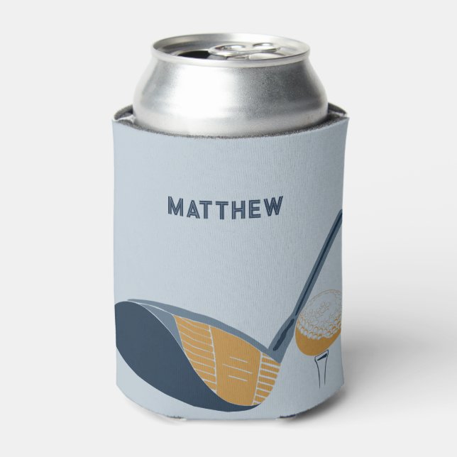 Golf Club and Ball Personalized Golfers Name Dosenkühler (Kanne Vorderseite)