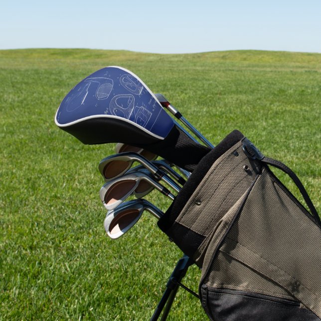 Golf Club Blueprint Headcover (In SItu)