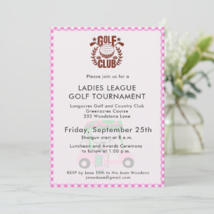 Golf Club Damenliga Turnierlogo  Einladung