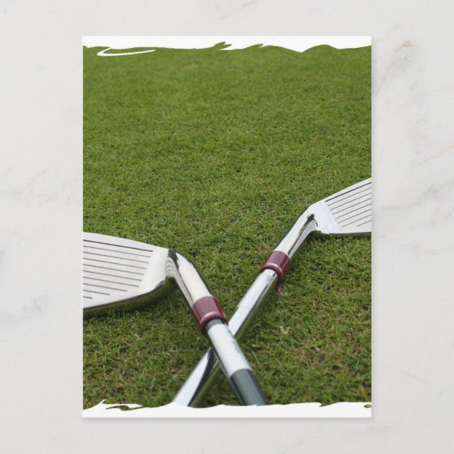 Golf Club Design Postkarte (Vorderseite)