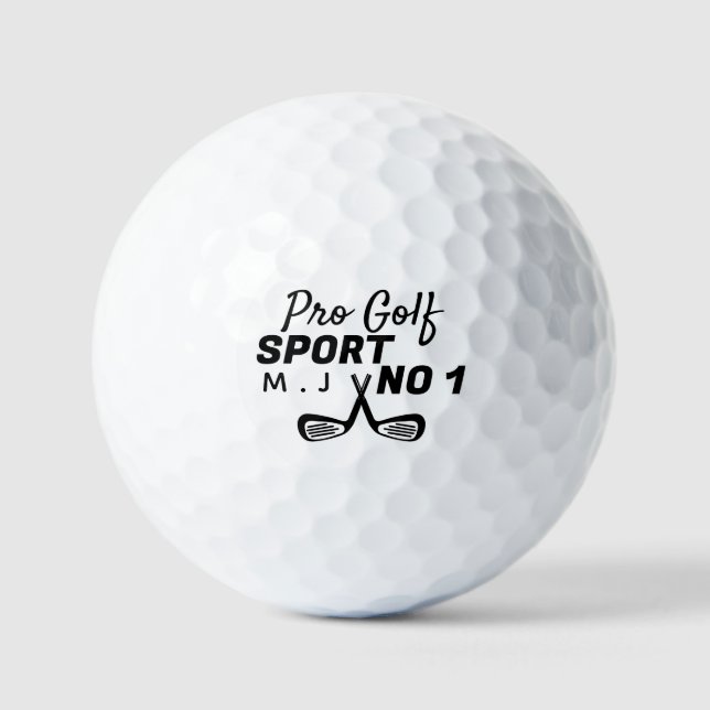 Golf Club Design, Pro Golf Sport, Personalisiert Golfball (Vorderseite)
