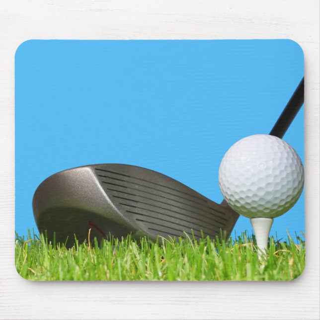 Golf Club Fahrer und Ball Mousepad (Vorne)