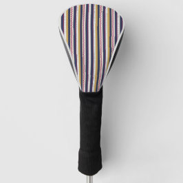 Golf club head cover with vertical stripes  headcover