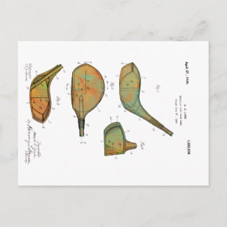 GOLF CLUB-KOPPLEN 1925 PATENT - Postkarte